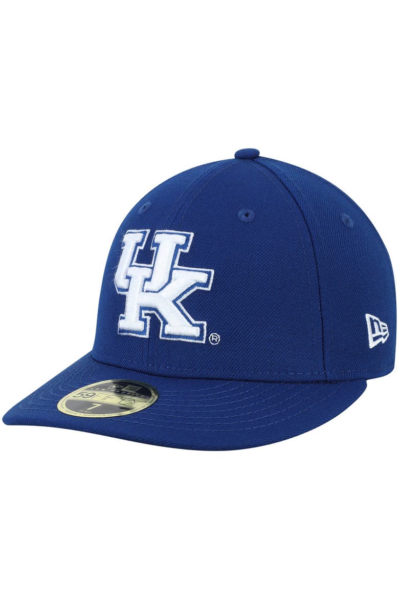 Men's New Era Royal Kentucky Wildcats Basic Low Profile 59FIFTY Fitted Hat, Alternate, color, Royal