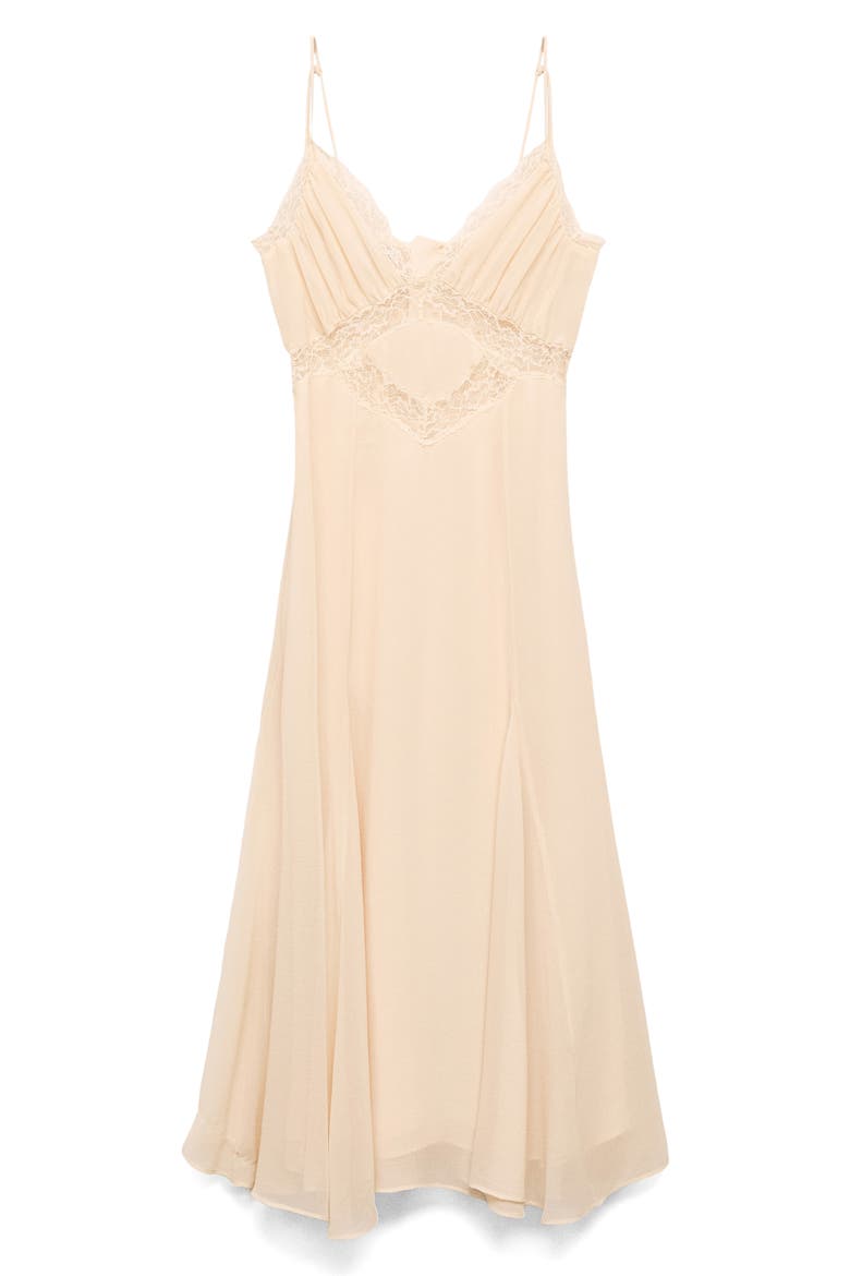 Lace Trim Midi Dress, Alternate, color, PASTEL GREEN