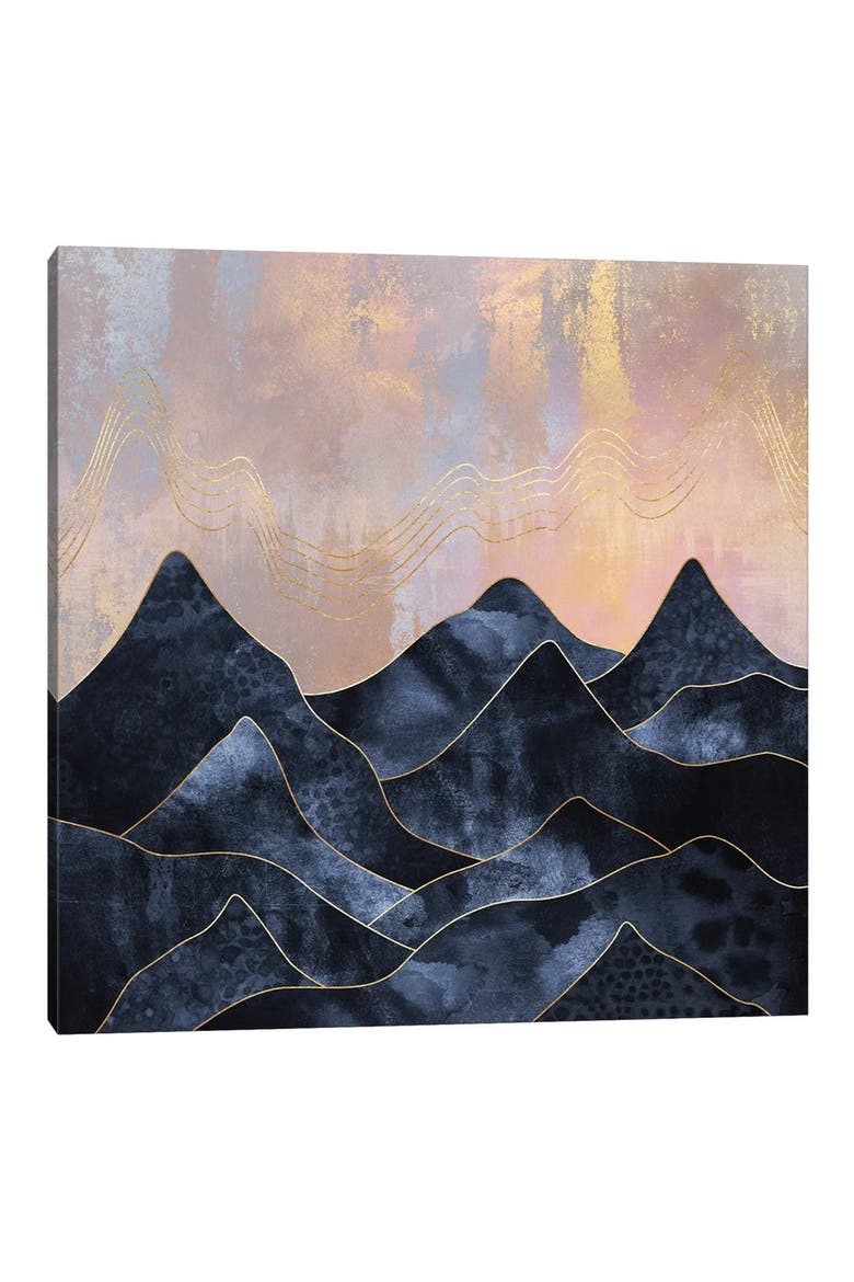 Mountainscape by Elisabeth Fredriksson Canvas Wall Art, Main, color, BLUE