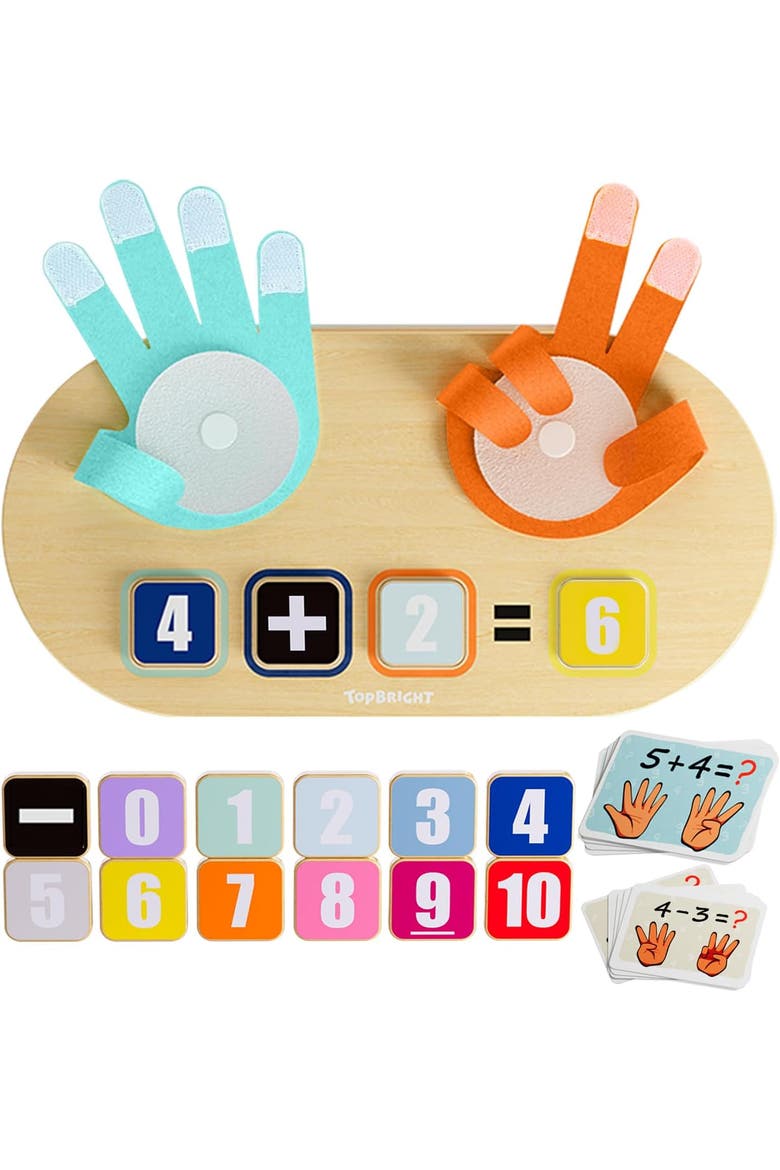Educational Learning Number Toy, Finger Counting Math Toys, Main, color, Multicolor