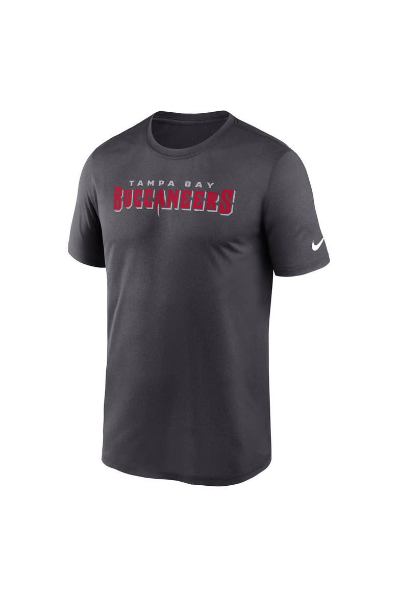 Men's Nike Pewter Tampa Bay Buccaneers Primetime Legend Wordmark Performance T-Shirt, Alternate, color, Pewter