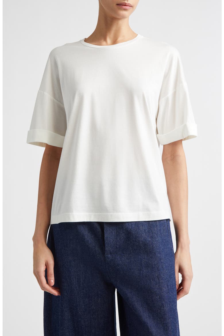 Worth Modal & Cashmere T-Shirt, Main, color, WHITE