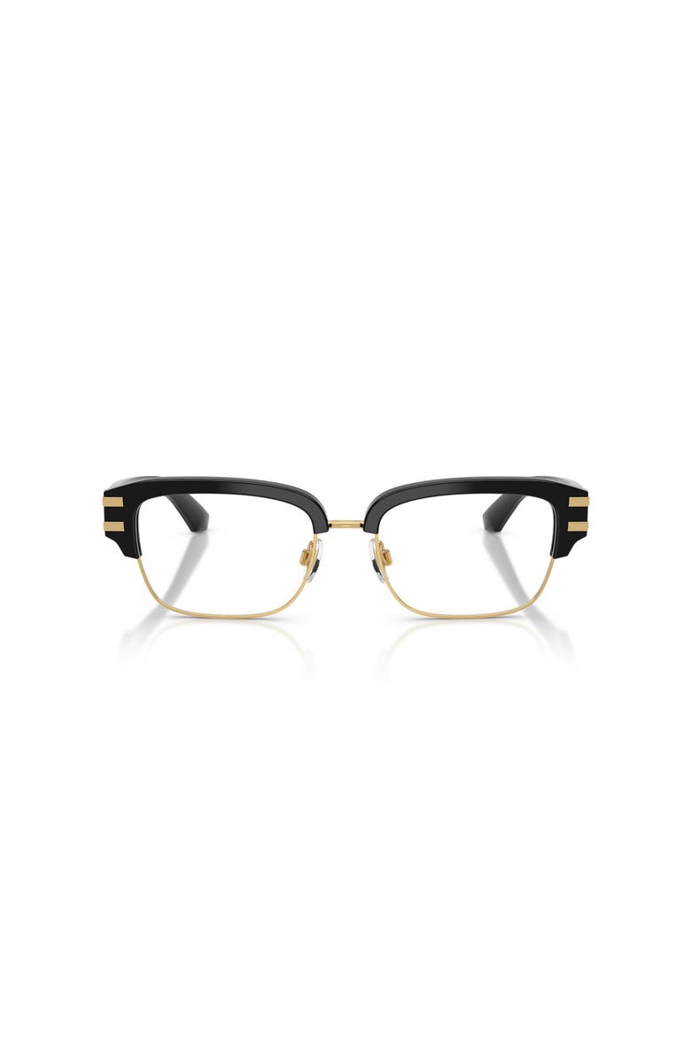 54mm Square optical glasses, Alternate, color, Black