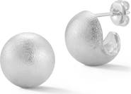 SPHERA MILANO Satin C Huggie Hoop Earrings