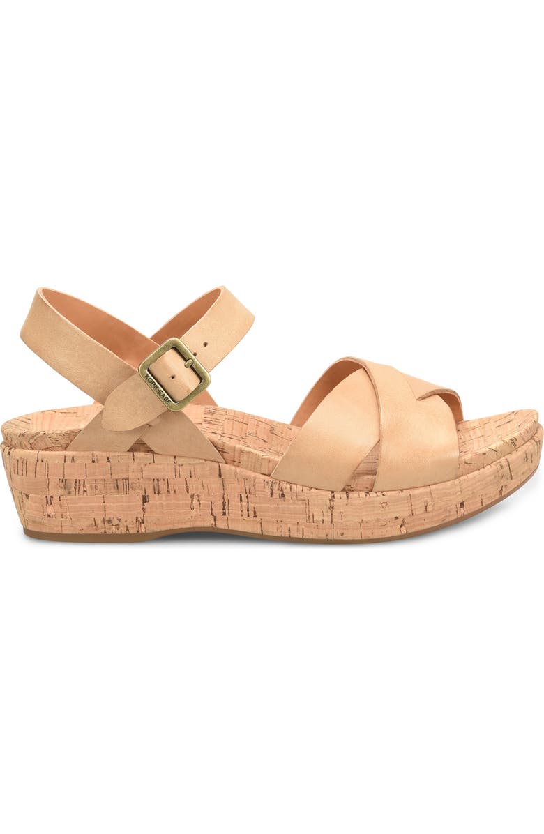 Kork-Ease<sup>®</sup> Myrna 2.0 Wedge Sandal, Alternate, color, Natural Leather