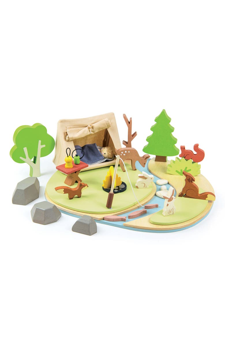 Tender Leaf Toys Wildlife Camping Playset, Alternate, color, Green Multi
