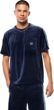Sergio Tacchini Cresta Velour Pocket T-Shirt