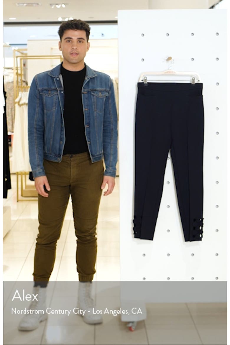 Dot Appliqué Crop Ponte Pants video