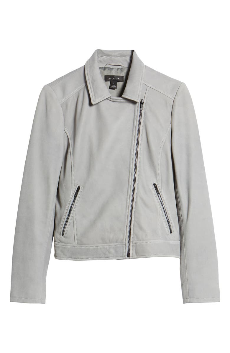 Halogen<sup>®</sup> Leather Moto Jacket, Alternate, color, 