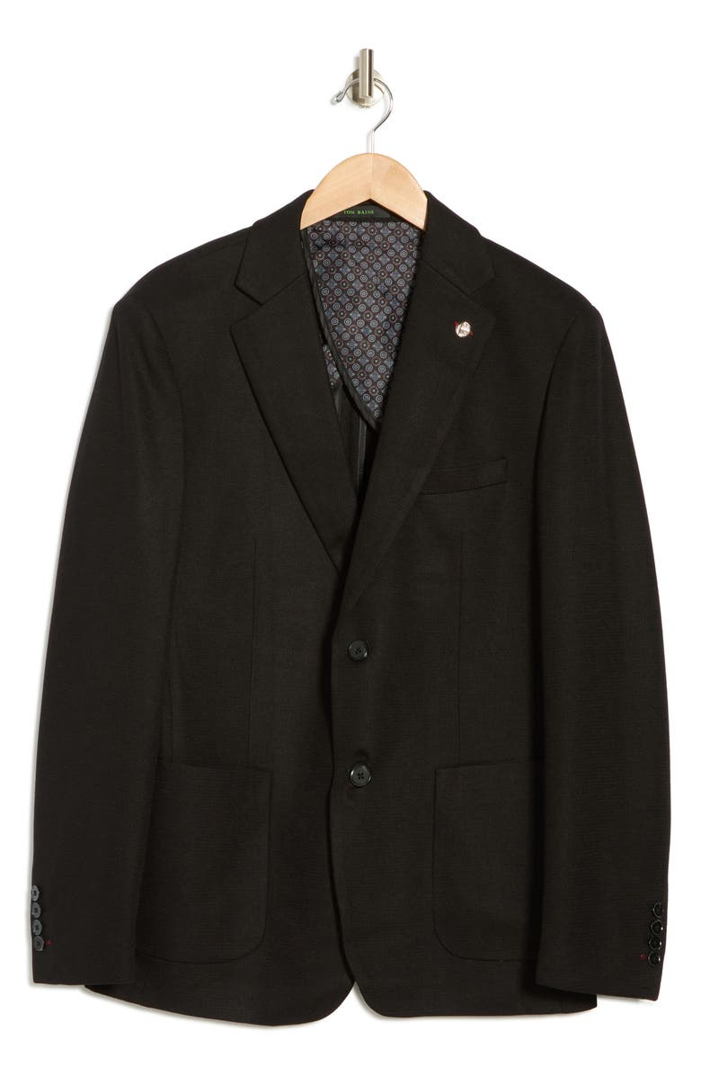 TOM BAINE Performance Knit Sport Coat, Alternate, color, Black