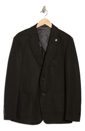 Tom Baine Performance Knit Sport Coat In Black