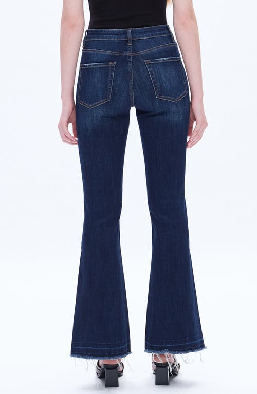 Shop Bayeas Release Hem Mid Rise Flare Jeans