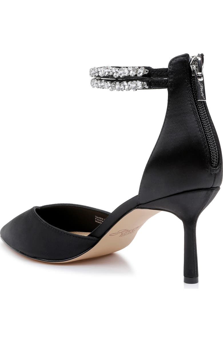 Jewel Badgley Mischka Maya Ankle Strap Pointed Toe Pump, Alternate, color,