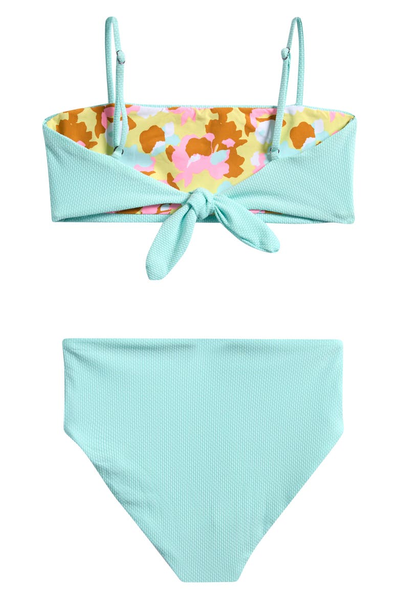 Kids' Sea Glass Reversible Two-Piece Swimsuit, Alternate, color, SEA
