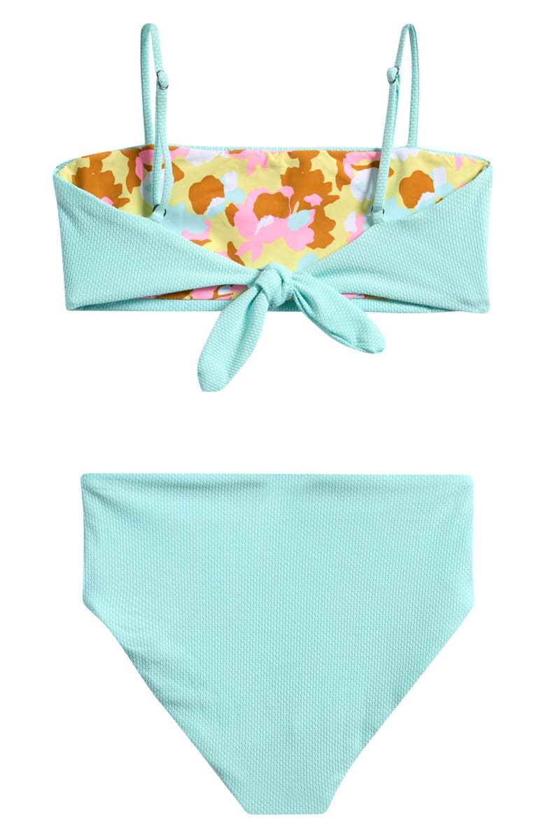 Maaji Kids' Sea Glass Reversible Two-Piece Swimsuit, Alternate, color, Sea