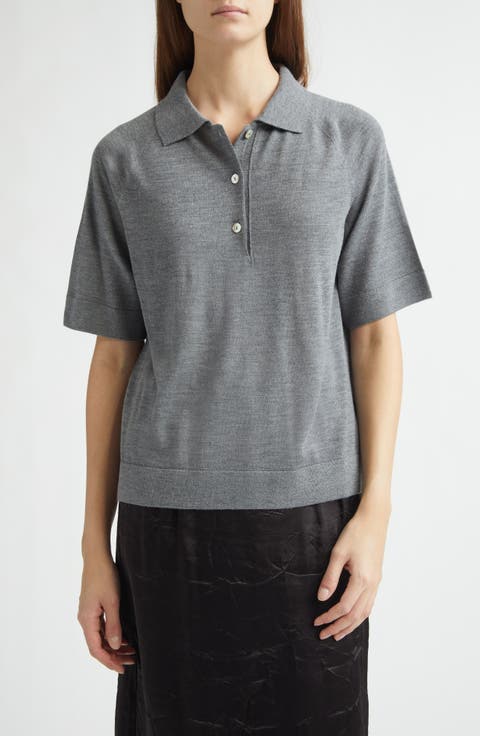 Virgin Wool & Silk Polo