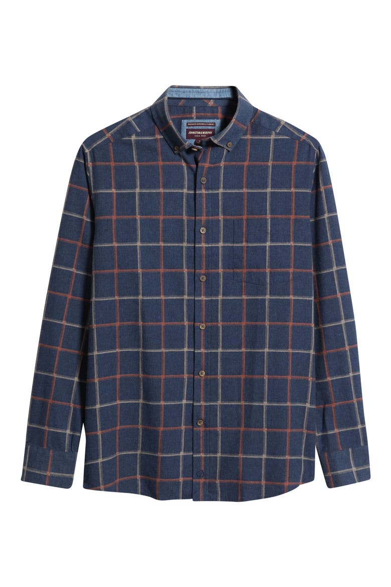 Neal Heather Windowpane Shirt, Alternate, color, BLUE MULTI TWO TONE WINDOWPANE