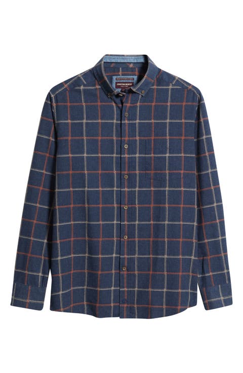 Neal Heather Windowpane Shirt