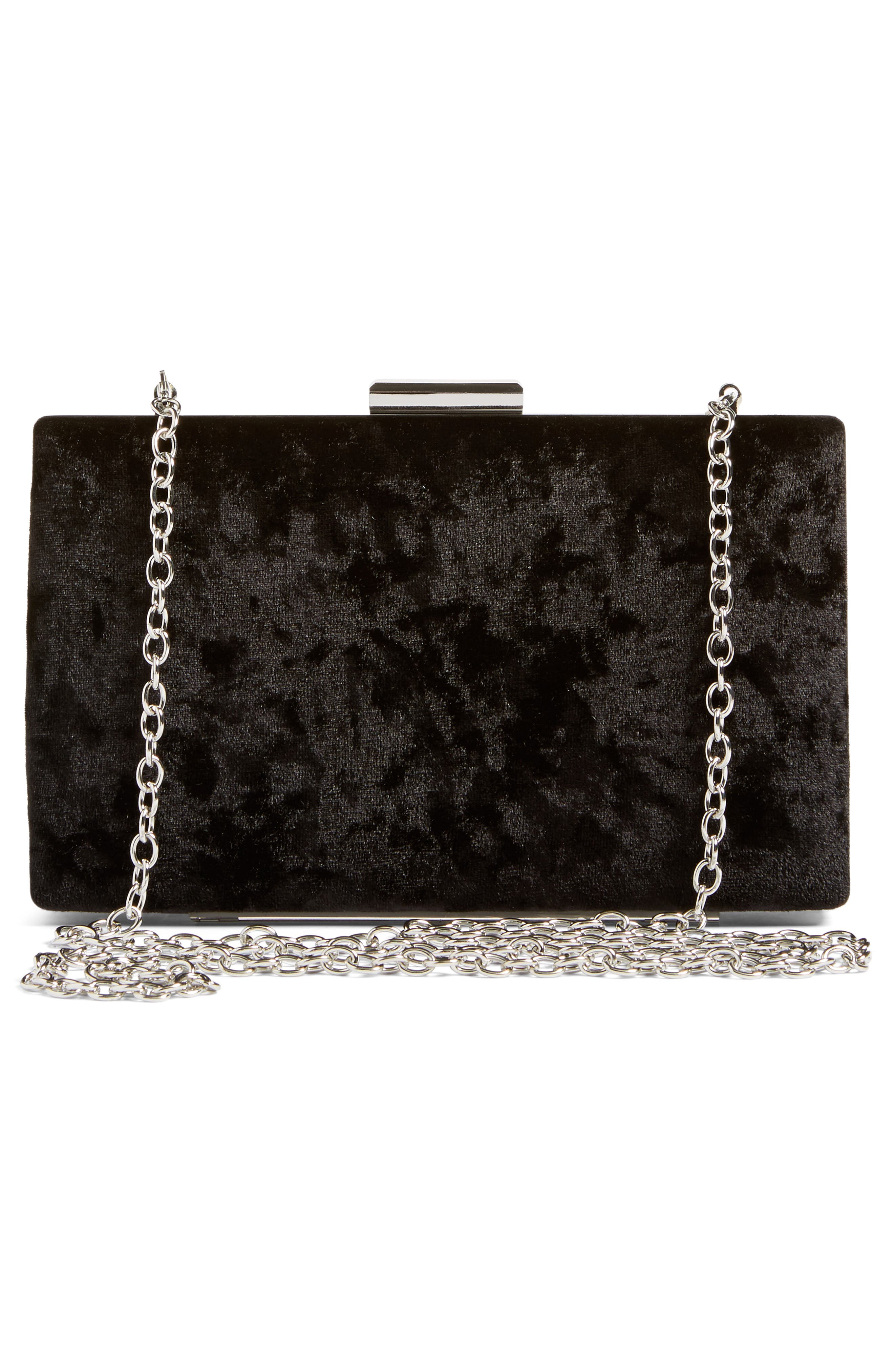 Glint Crushed Velvet Minaudière, Alternate, color, 