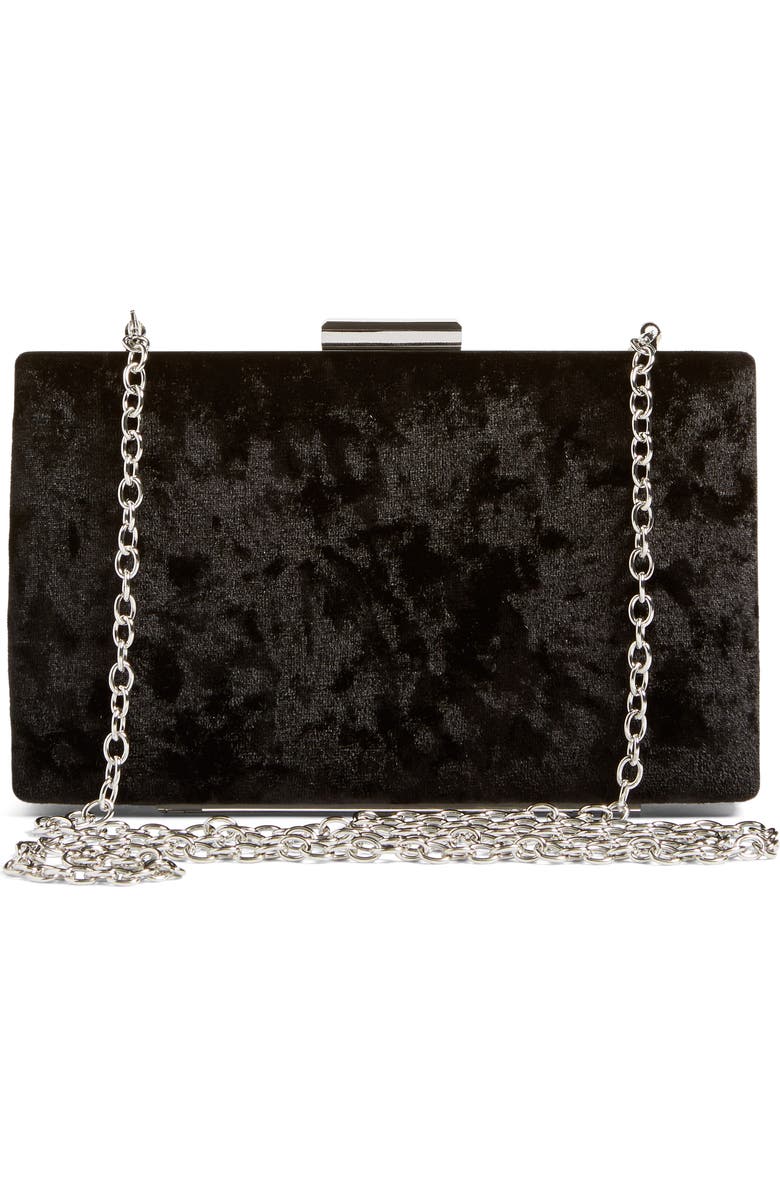 Glint Crushed Velvet Minaudière, Alternate, color,