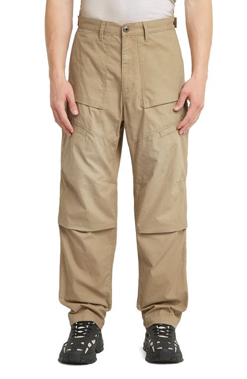G-star 3d Relaxed Cotton Fatigue Pants In Gold