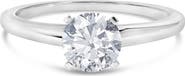 Haus of Brilliance 14K White Gold 1.0 Cttw Round Lab Grown Diamond Engagement Ring