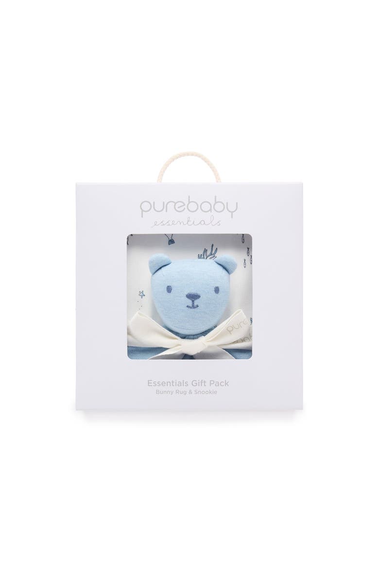 Stretch Swaddle & Lovey Gift Pack, Alternate, color, Vanilla Nautical