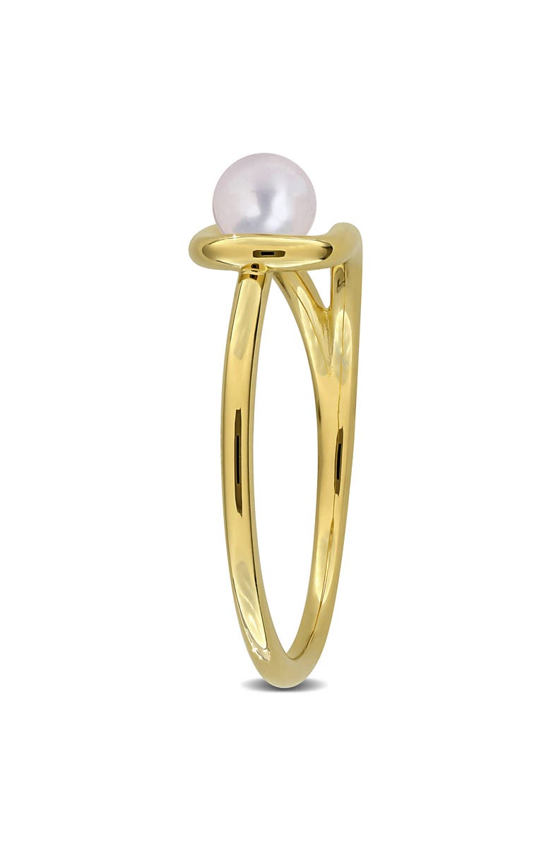 DELMAR Cultured Freshwater Pearl Ring, Alternate, color, White