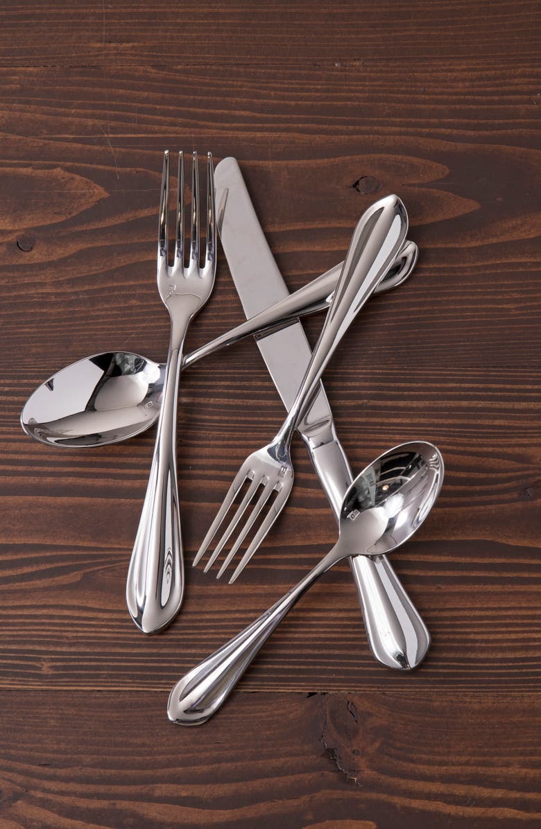 Fortessa Forge 20-Piece Place Setting, Alternate, color, Silver