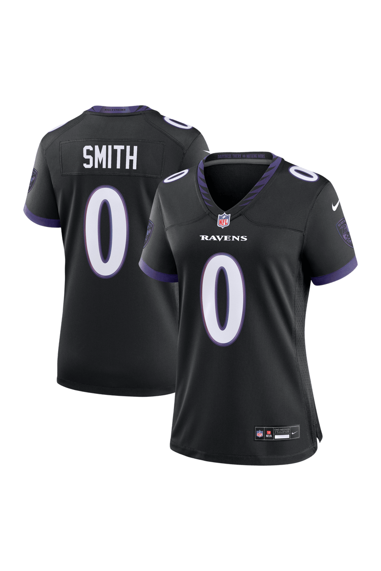 Women's Nike Roquan Smith Black Baltimore Ravens Alternate Game Jersey, Main, color, Black