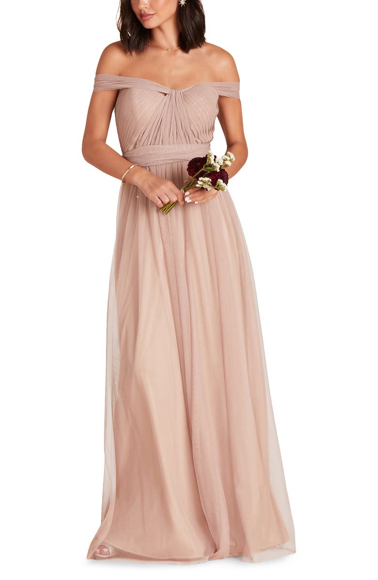 BIRDY GREY Christina Convertible Tulle Gown, Alternate, color, 
