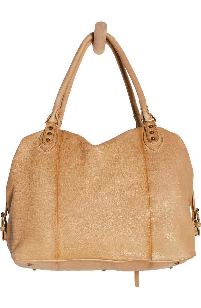 Free People We The Free Emerson Lambskin Leather Tote, Alternate, color, Italian Straw