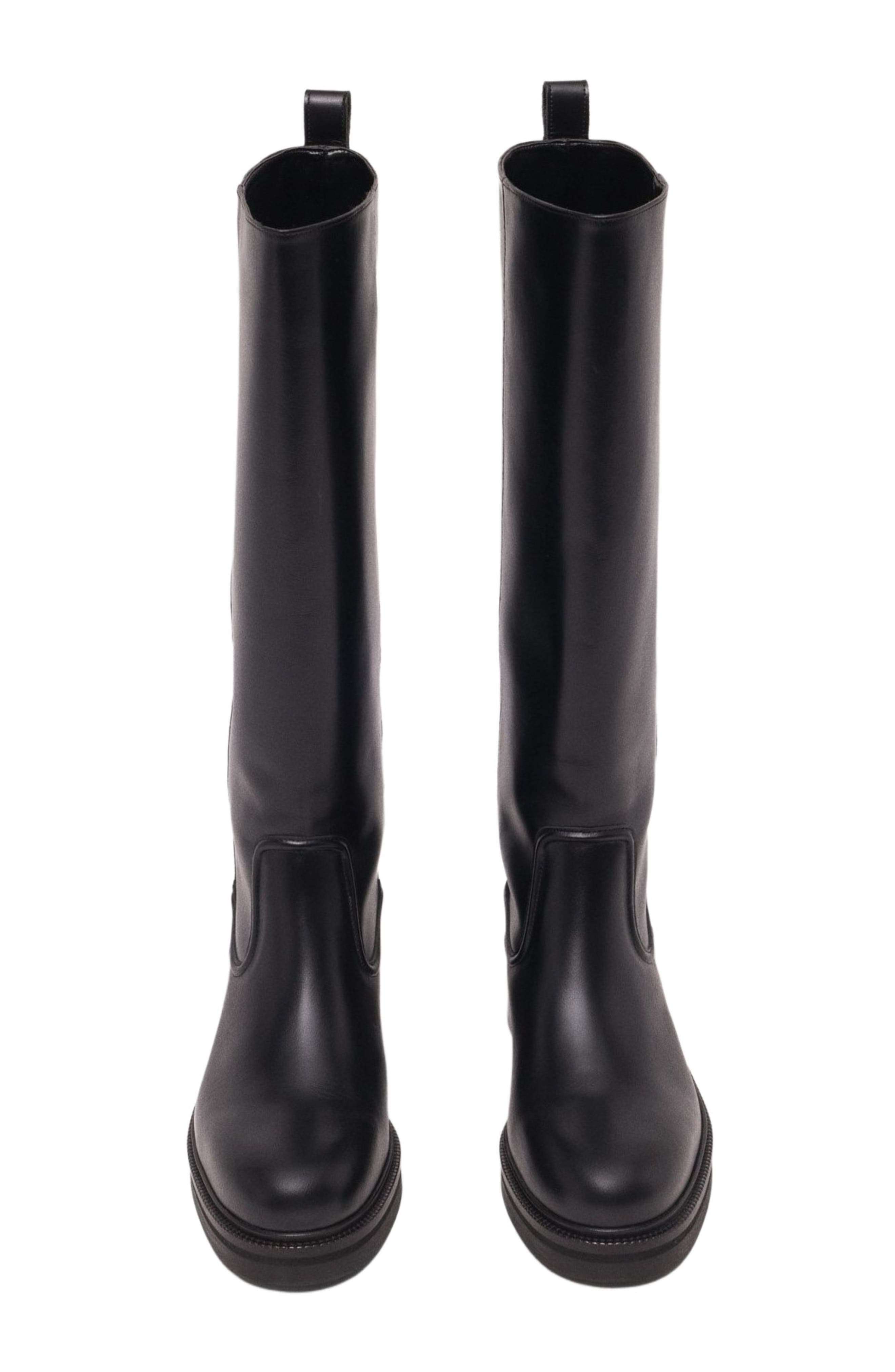 maje Leather boots, Alternate, color, Black