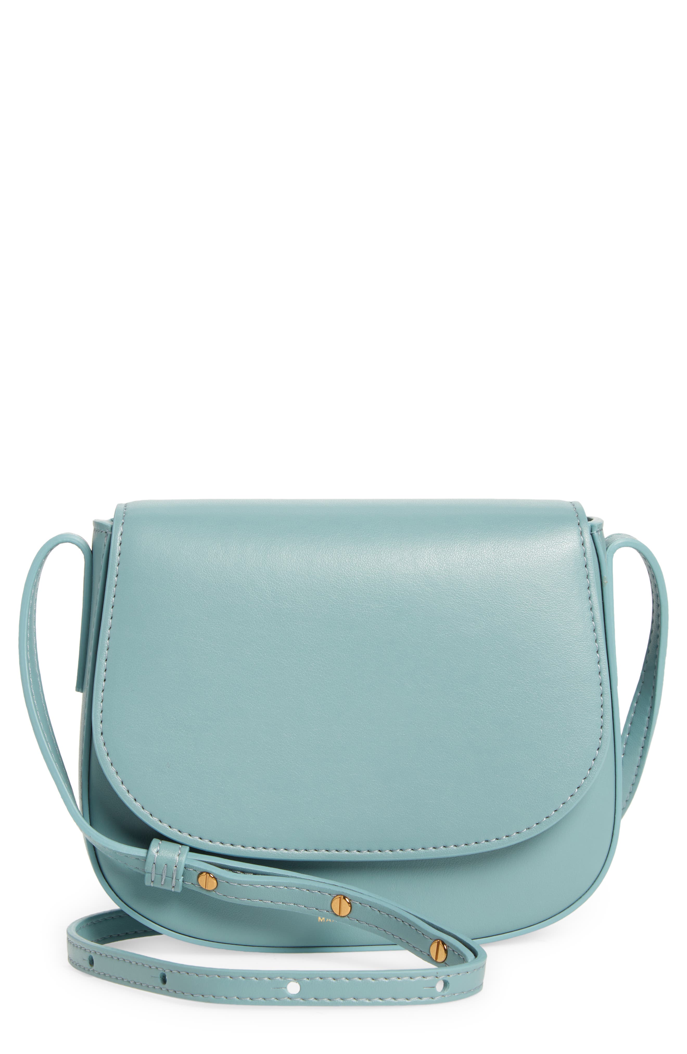 Mansur Gavriel Mini Classic Faux Leather Crossbody Bag, Main, color, 
