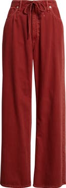 rag & bone Featherweight Phoebe Drawstring Wide Leg Jeans