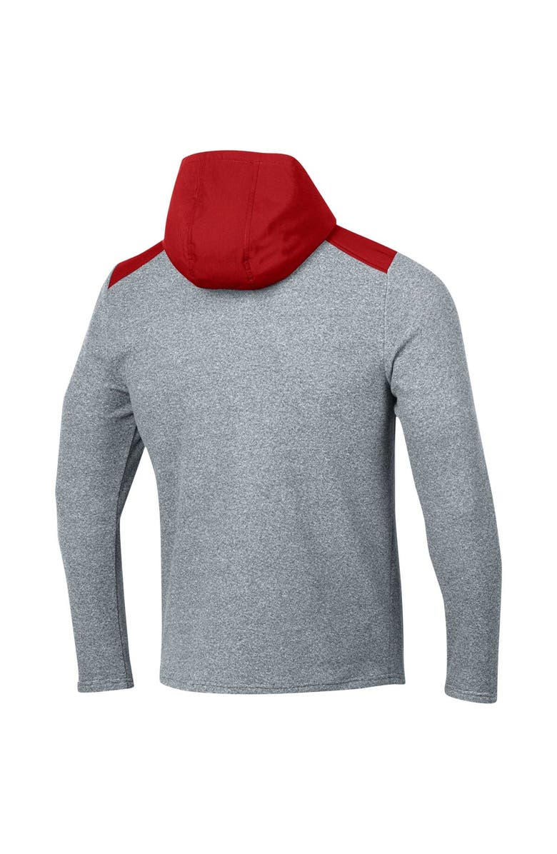 Under Armour Men's Under Armour Gray Texas Tech Red Raiders Survivor Fleece Hoodie Quarter-Zip Jacket, Alternate, color, Gray