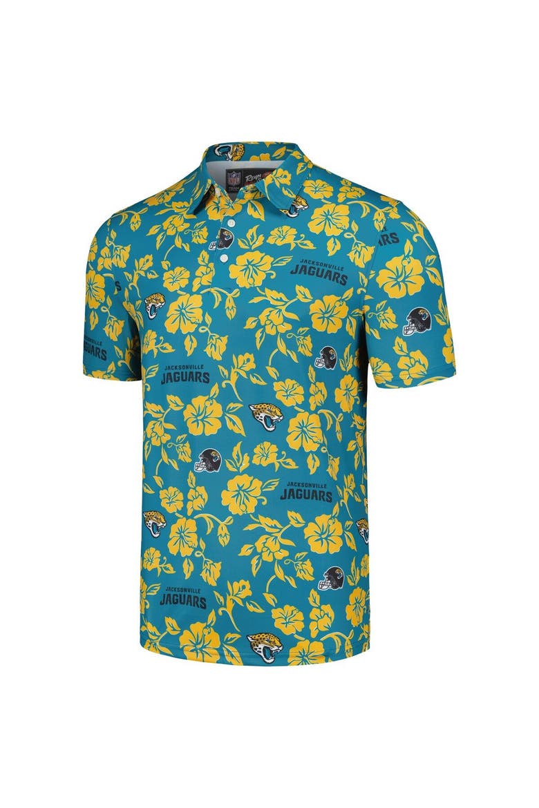 Men's Reyn Spooner Teal Jacksonville Jaguars Pua Performance Polo, Alternate, color, Teal
