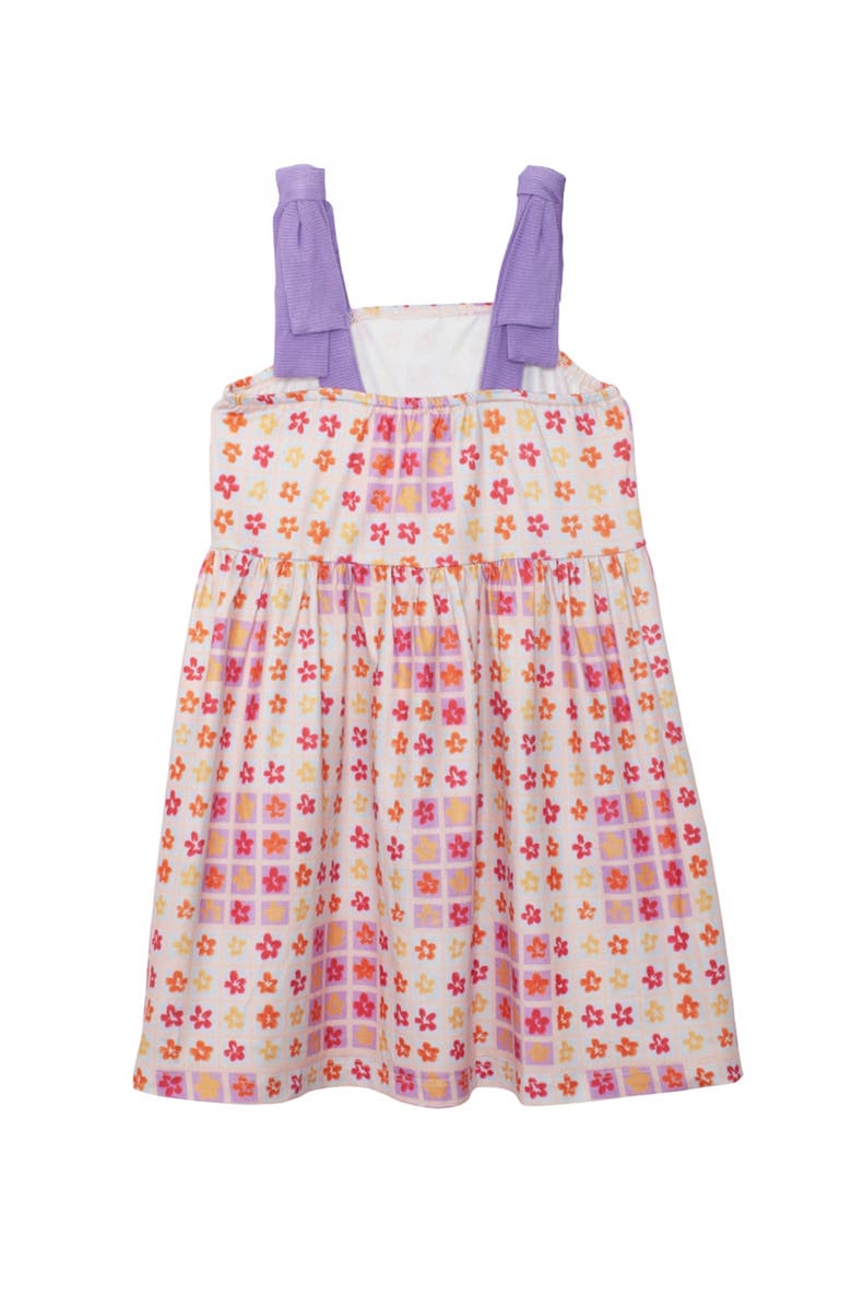 Mabel + Honey Petal Power Tank Sleeve with Knot Detail Dress, Alternate, color, Purple