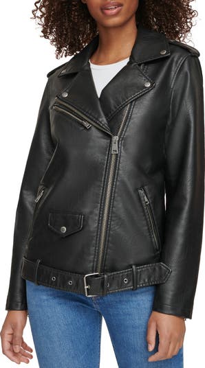 Buy Levi Leather Biker Jacket Nwt