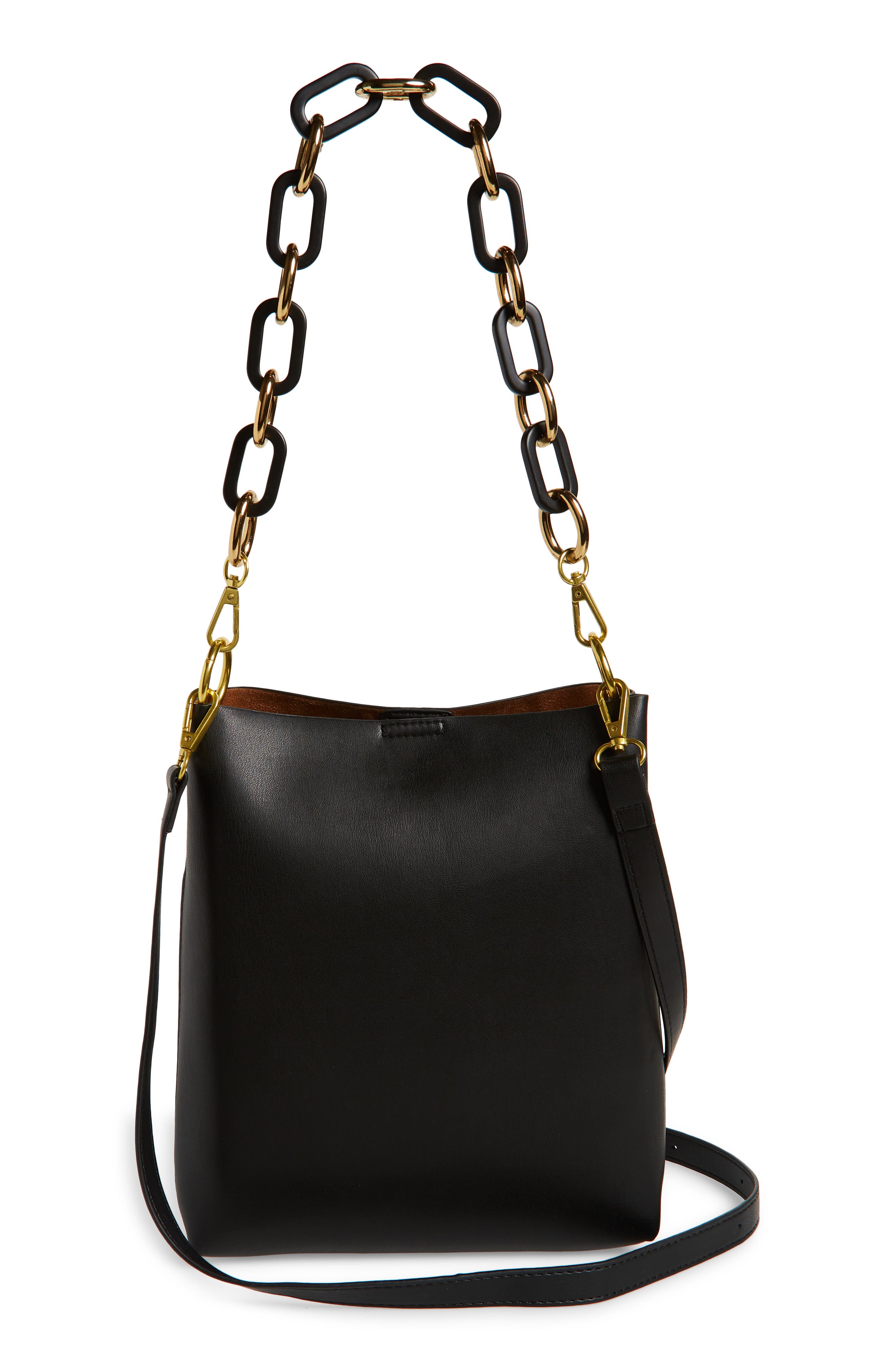 Street Level Mini Convertible Faux Leather Tote, Alternate, color, 