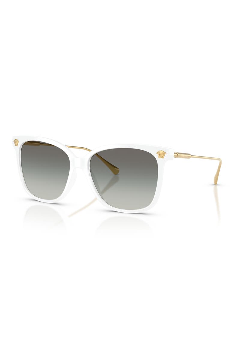 57mm Square Sunglasses, Alternate, color, WHITE / GREY GRADIENT