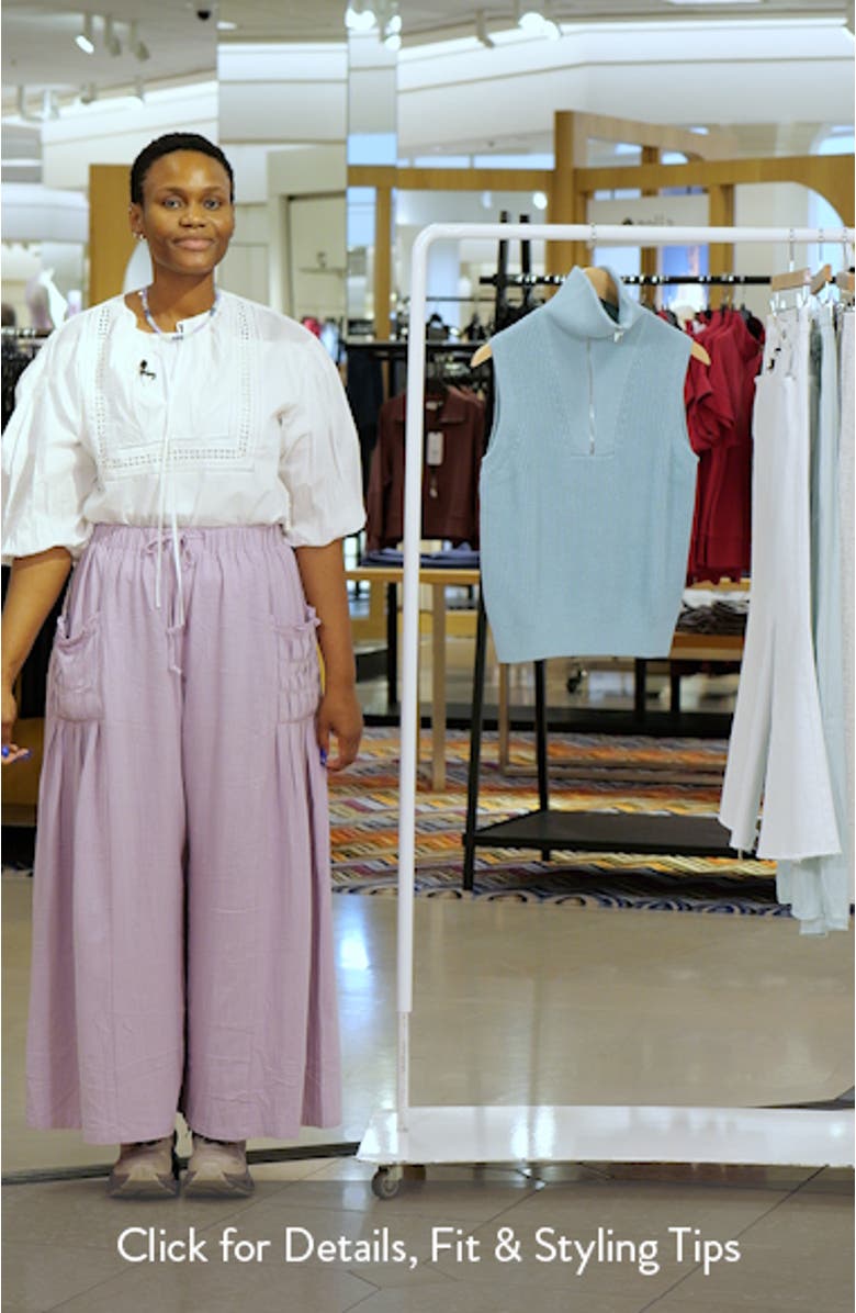 Clifford Half Zip Sleeveless Sweater, sales video thumbnail