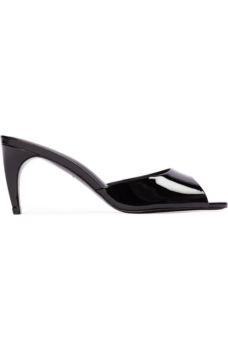 BLACK SUEDE STUDIO Jazz 70 Mule, Main, color, Black Patent Leather