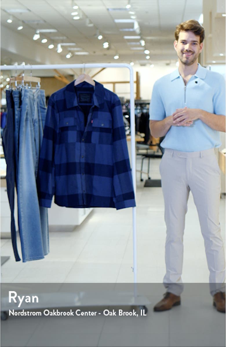 Buffalo Check Water Resistant Flannel Shirt Jacket, sales video thumbnail