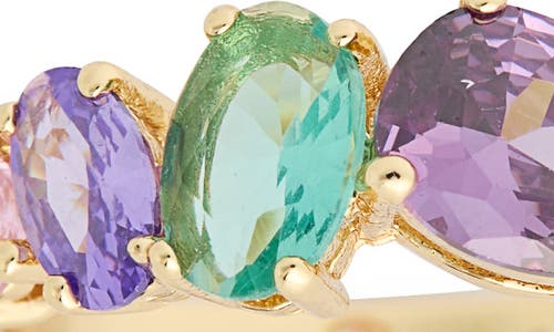 Covet Cubic Zirconia Cluster Band Ring In Multi