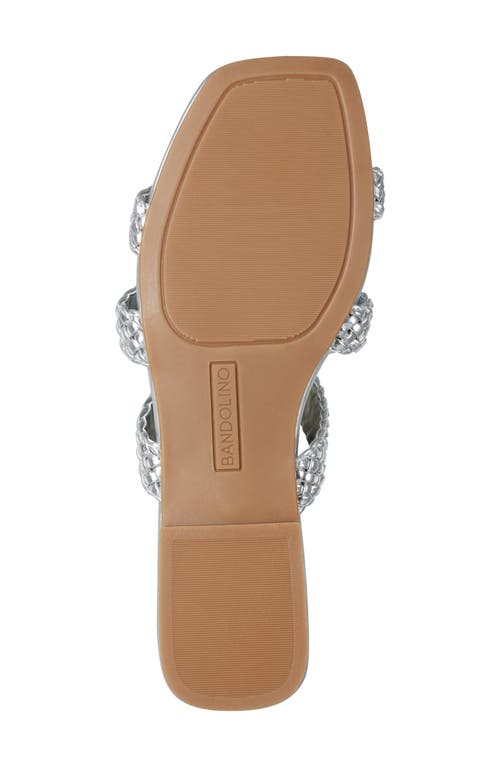 Shop Bandolino Summer Slide Sandal In Silver