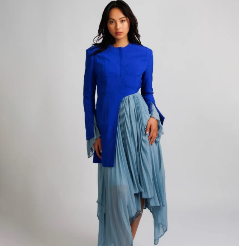 Raye Pleated Gown - image 2