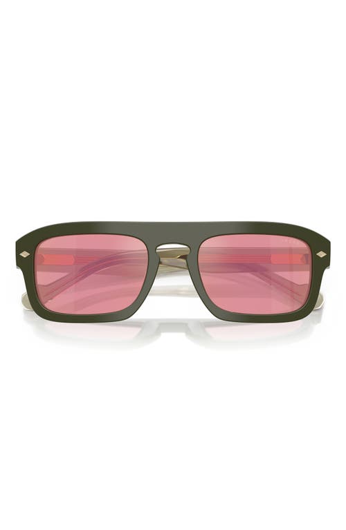 Vogue 53mm Gradient Square Sunglasses In Green