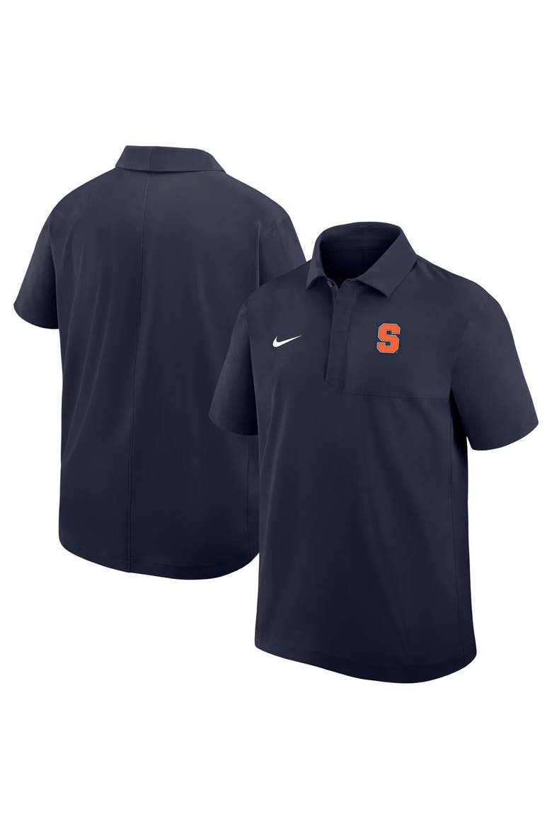 Men's Nike Navy Syracuse Orange Woven Polo, Main, color, Navy