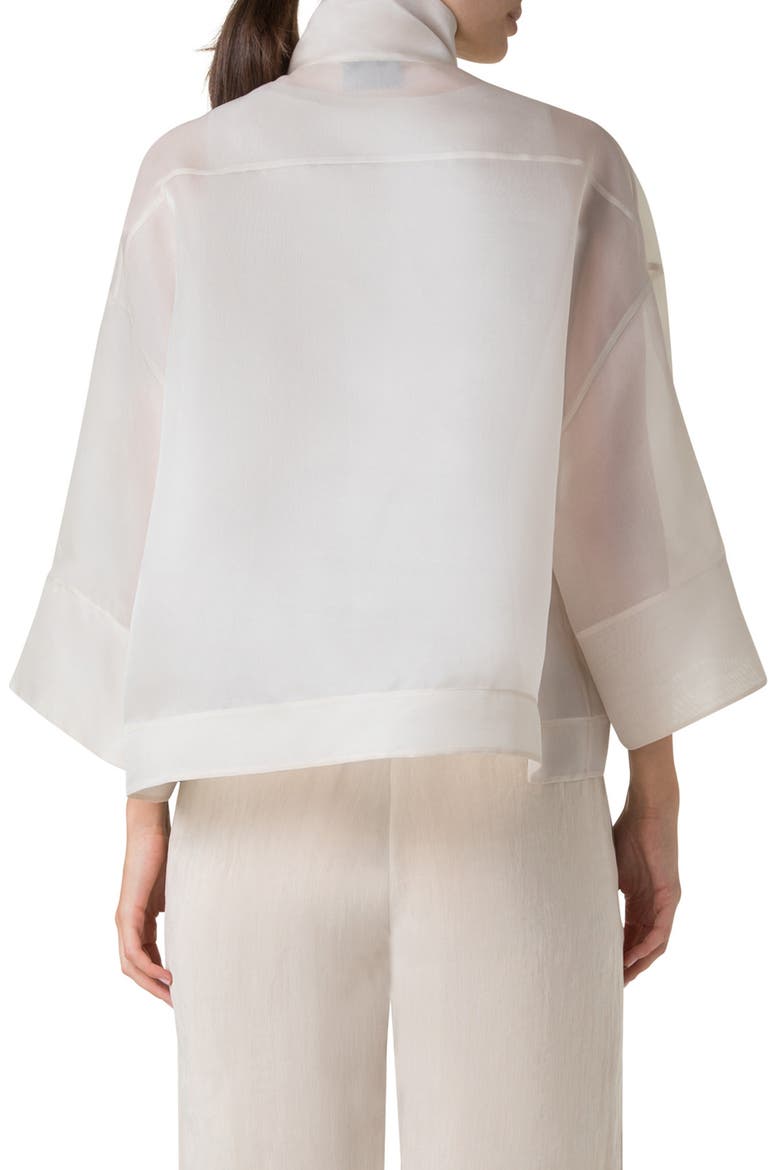 Philia Panama Silk Organza Jacket, Alternate, color, SAND